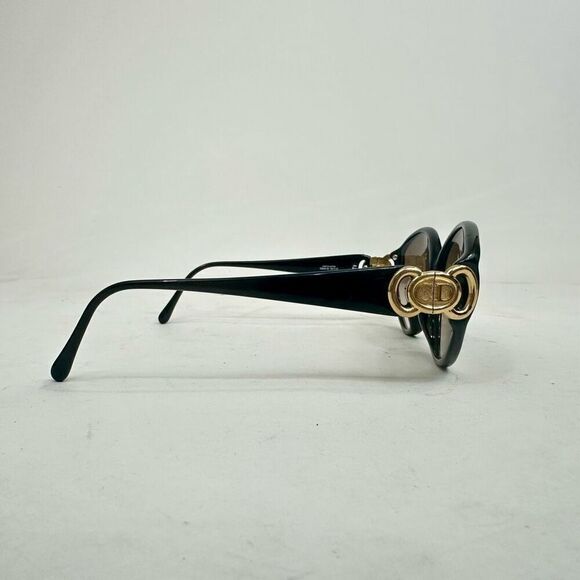 Vintage Christian Dior Black and Gold Sunglasses 2850 - Picture 5 of 8